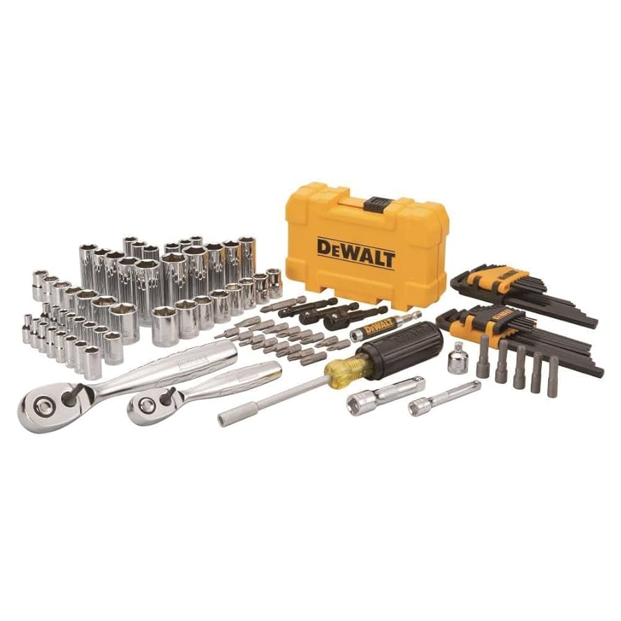 MAKEQUITTO メイキュット Amazon.com: DEWALT Mechanics Tools Kit and Socket Set, 1/4